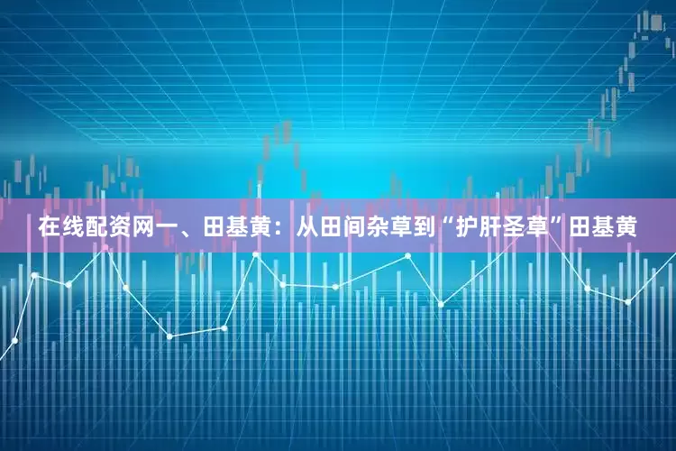 在线配资网一、田基黄：从田间杂草到“护肝圣草”田基黄