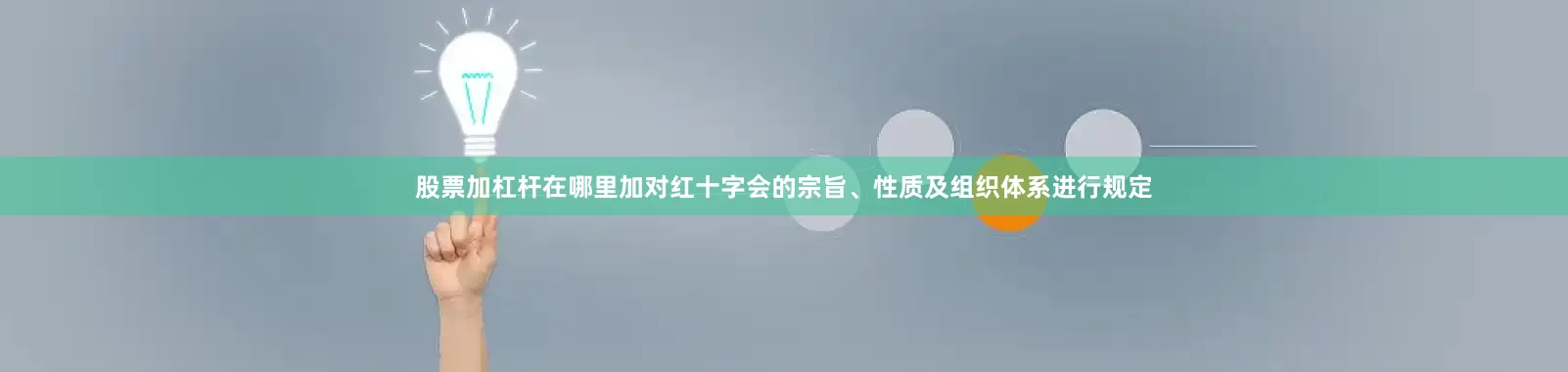 股票加杠杆在哪里加对红十字会的宗旨、性质及组织体系进行规定